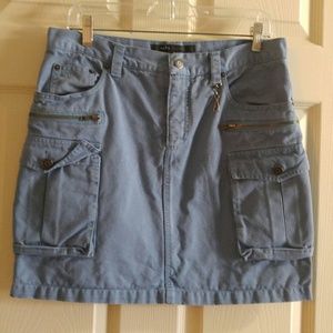 Marc Jacobs blue cargo mini skirt.  Size 8